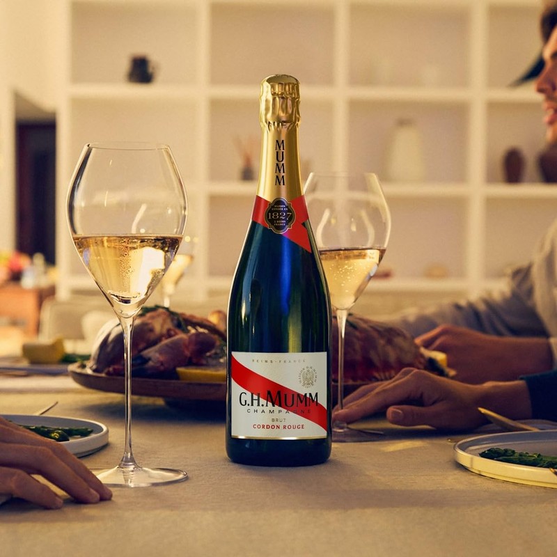 G.H. Mumm Champagne Cordon Rouge, vol 12%, 75CL, Pinot Noir,