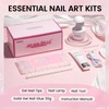 Nail Tips with Glue Kit Medium Almond Nail Tips 120pcs