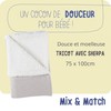 Noukie's Sherpa Knit Baby Blanket 75 x 100 cm 100%