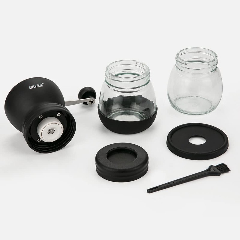 Manual Coffee Grinder 48 Adjustable Settings, 80g Large Capacity, Conical