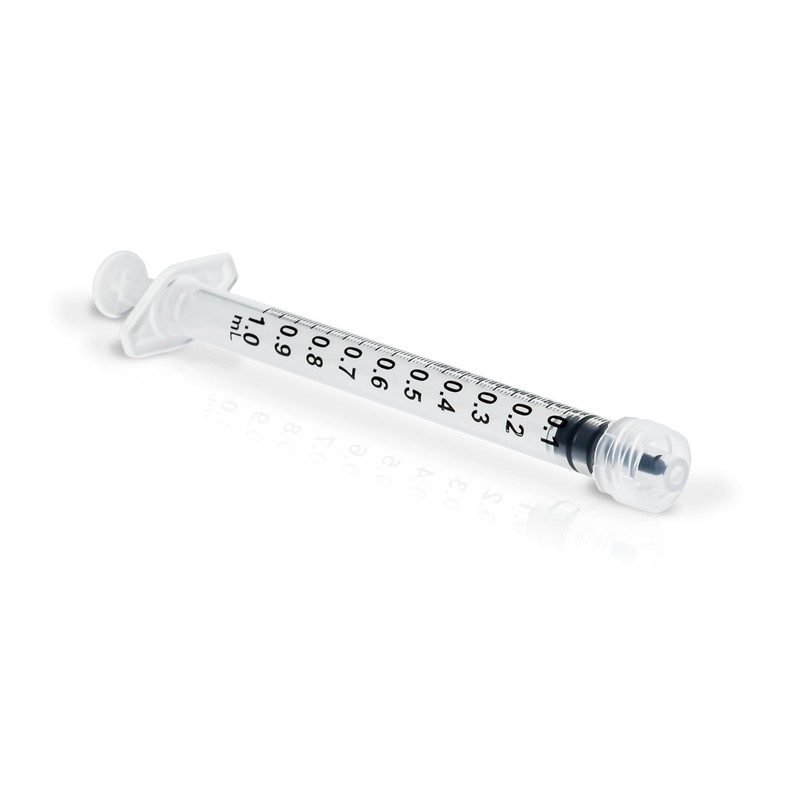 ONE-CARE 1ml Luer Lock Syringe, Sterile, Low Dead Space, 100/bx