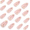 Pink Spring Summer Press on Nails Almond Shape Fake Nails