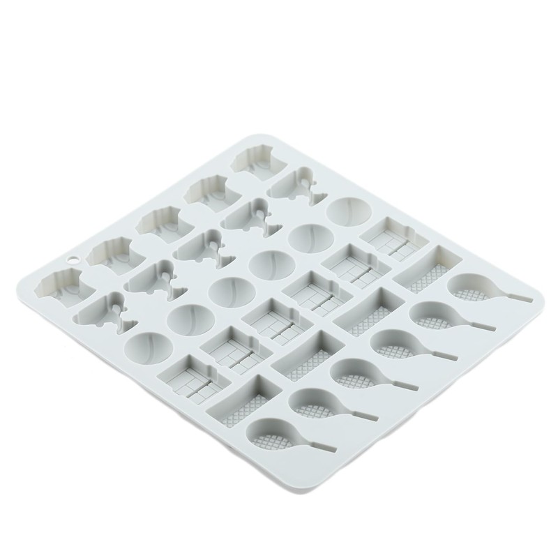 32 Cavity Tennis Sports Silicone Candy Molds Trophy Cup Ball