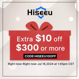 Hiseeu 3MP Wireless Wifi Security Camera 2-Way Audio Outdoor IP65 Waterproof