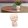 Face Planter Pots Resin Home Head Planter Face Flower Pot