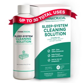 Think Crucial [30x Uses Sleep System Cleaner – Compatible with Chilipad, Chili Sleep Dock Pro, OOLER & Cube Cooling Pad Systems – Bed Cooling Pad Monthly Maintenance Concentrated Solution – 6oz
