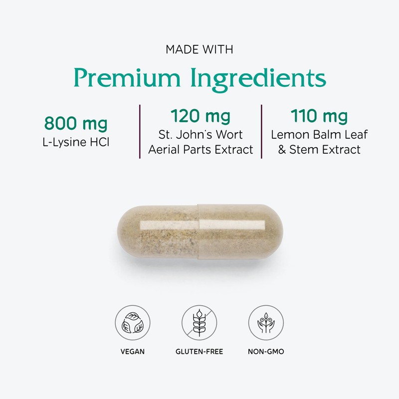 Vitanica Lysine Extra, Immune System Support, Vegan, 60 Count