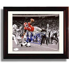 Georgia Football - Todd Gurley TD Dive Autograph Promo Print - Framed 8x10