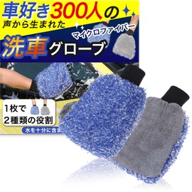 Lazx 300 Car Lovers - Microfiber Car Wash Gloves, Set of 2