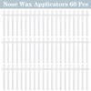 60 Pieces Plastic Wax Applicator Wands with Disposable Spatulas for