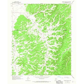 YellowMaps Bonine Canyon NM topo map, 1:24000 Scale, 7.5 X 7.5 Minute, Historical, 1964, Updated 1967, 26.8 x 22 in - Paper