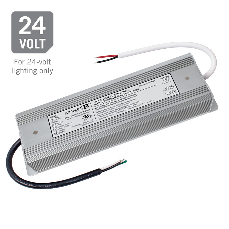 Armacost Lighting 851500 150 Watt LED Power Supply, 150W, Silver