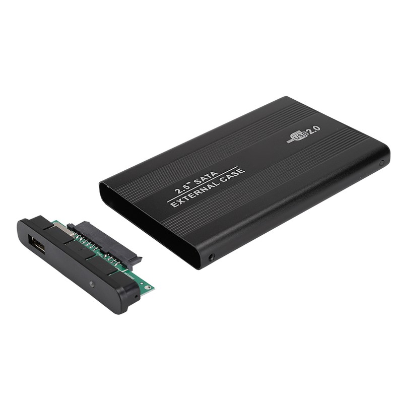2.5in Hard Disk Box Aluminum Alloy External Case USB 2.0