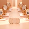 5 Pcs Beige Smooth Makeup Sponge Blender Flawless Foundation Powder