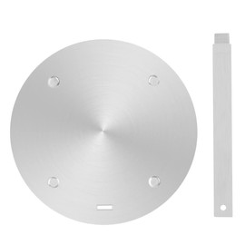 Generic Stainless Steel Heat Diffuser Plate, 9.45 inch, for Gas and Electric Stove Top, Silver