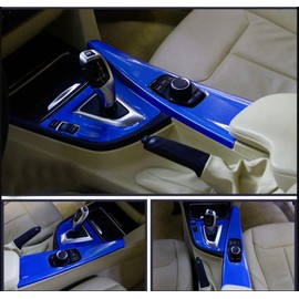 7D Premium High Gloss Blue Carbon Fiber Vinyl Film Wrap Bubble Free Air Release 6D Free Tool Kit (180" x 60" / 15FT x 5FT)