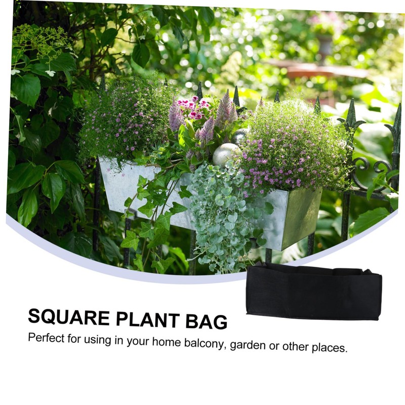 NOLITOY 2pcs Grow Bag Fabric Vegetable Grow Pot Bags Rectangular