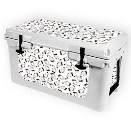 MightySkins (Cooler Not Included) Skin Compatible with RTIC 45 Cooler (2017 Model) - Raining Cats | Protective, Durable, and Unique Vinyl Decal wrap Cover | Easy to Apply | Made in The USA