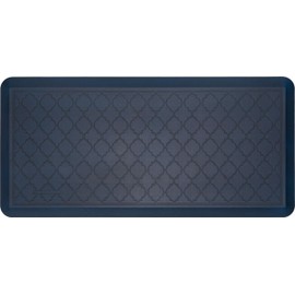 Tempur-Pedic Ultra Comfort Anti-Fatigue Lattice Twilight 1' 8" x 3' 6" Kitchen Floor Mat Cushioned Ergonomic Standing Desk Mat Waterproof Non-Skid Foam