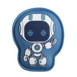 Step by Step Magic Mags 3 Pieces 2 Magnetic Appliques and 1 Tag Addition to School Bag or Preschool Backpack, Robot Nino - Blue, Magnets