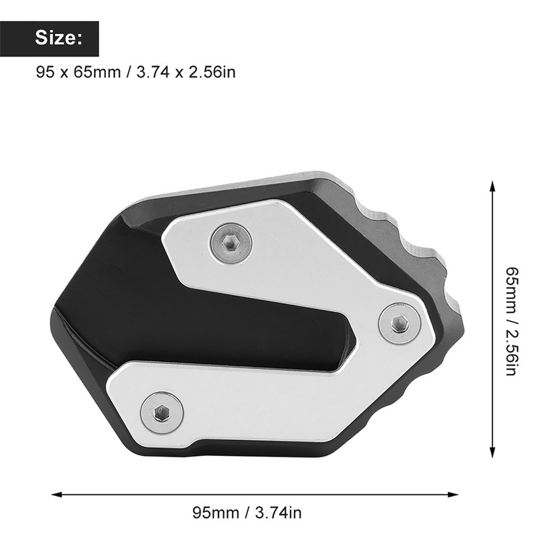Motorcycle Side Stand Extension Pad Enlarge Fit for MT 09