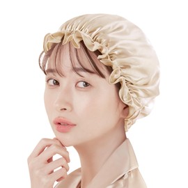 Utukky Silk Night Cap, 100% Silk, 6A Class (Store & TV Introduction), Smooth God, No Shedding Until Morning, Night Cap, Hair Cap, Split Ends, Prevents Sleeping Hair, Moisturizing Beautiful Hair, For