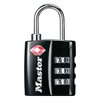 Master Lock 4680EURDBLK Combination Travel Padlock TSA Certified, Black, 5,5