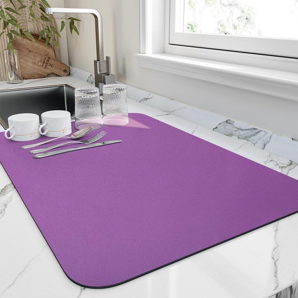 HotLive Dish Drying Mat for Kitchen Counter, Heat Resistant Drainer