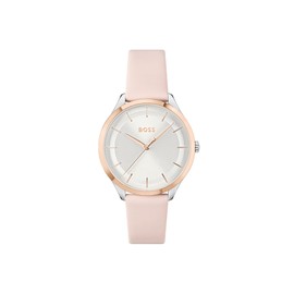 BOSS Analogue Quartz Watch for Women with Blush Leather Strap - 1502643