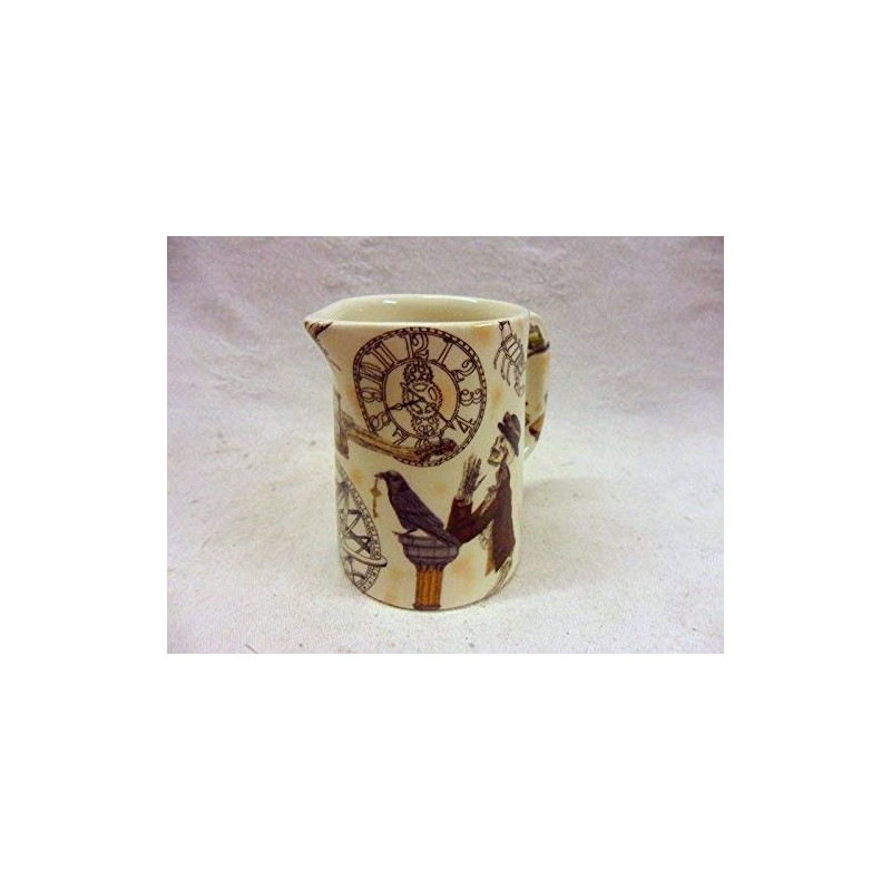 Steampunk Mini Cream Jug Pitcher by Heron Cross Pottery