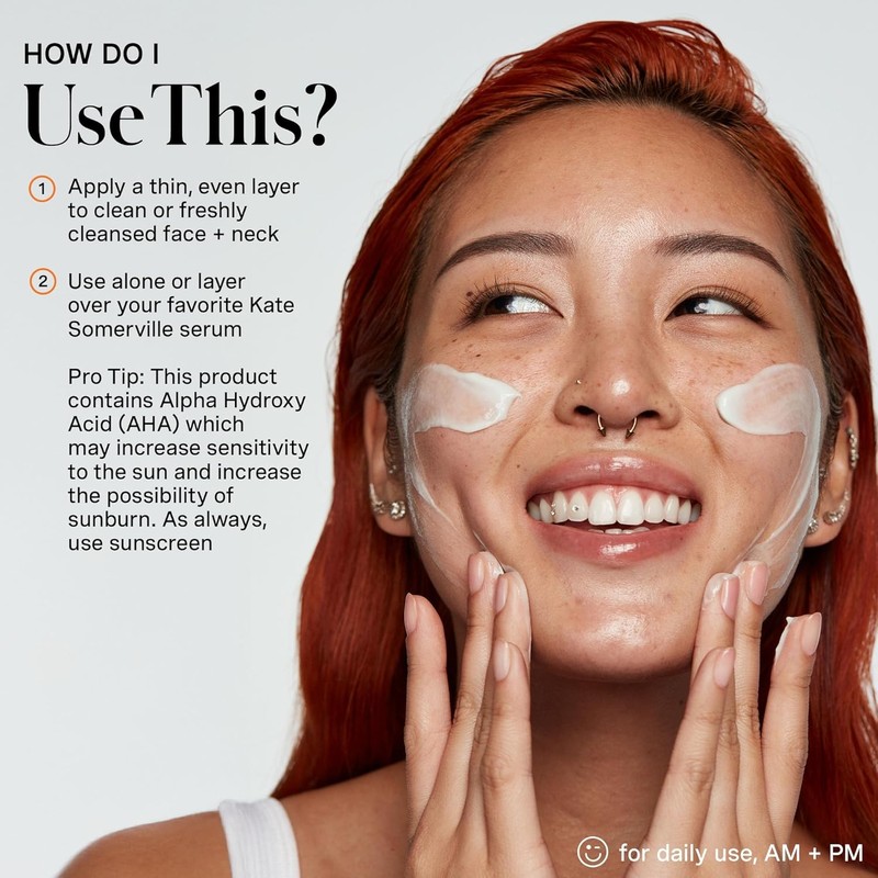 Kate Somerville Exfoliator Glow Moisturizer - Clinically Formulated Daily Face