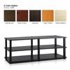 Furinno TURN-S-TUBE TV Stand, 3-Tier No Tools Entertainment Center, TV