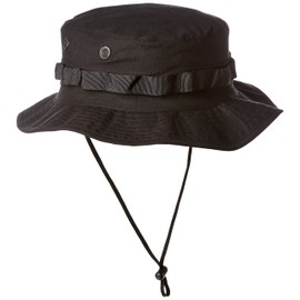 Tru-Spec Boonie, Tru blk 100% CTTN R/S with Loops, Black, 7