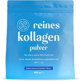 Pure Collagen Powder [450g] | Premium 100% Pure Collagen Hydrolysate | Peptides Type 1 & 3 | High Dose Collagen Powder | Tasteless | Made in Germany | Alpha Foods
