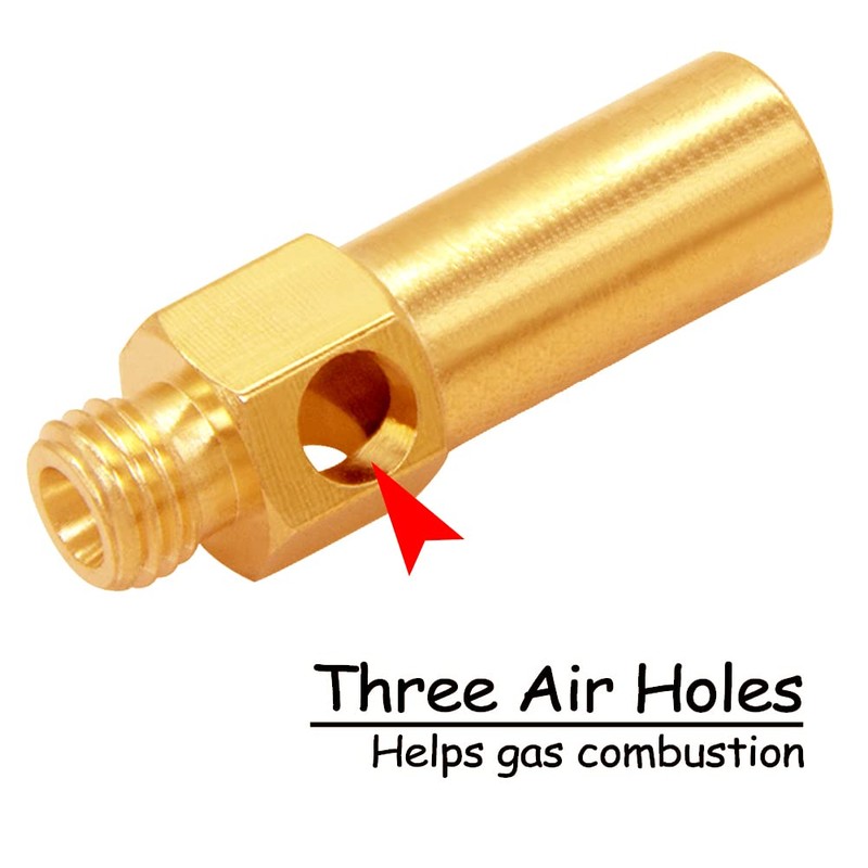 Uenede 10PCS Brass Burner Jet Nozzle for Cast Iron Burner