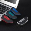 SANRILY Red TPU Leather Texture 3 Button Key Fob Cover