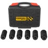 6 Pack 1/2" Crank Bolt Socket Set, 17MM, 19MM, 21MM,