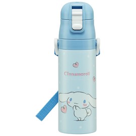 Skater SDC4 Sanrio Kids Water Bottle, 16.5 fl oz (470 ml), Direct Drinking, Stainless Steel, Cinnamoroll, Child-Friendly, Lightweight, Vacuum, Insulated, Insulated, Cold Insulated, For Cold Retention