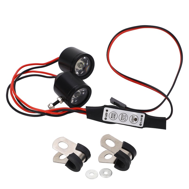 RC Car Headlight 3W Bright Light 8 Dynamic Modes Fit