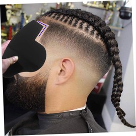 Mikinona Hairline Card Set 4pcs Enhancing Cards Beard Shaper Beard Template Hairline Design Tool Applicator