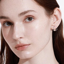 Dog Earrings 925 Sterling Silver Cute Corgi Hoop Earrings Dog Jewelry Gifts for Women