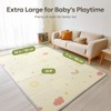 Extra Large Foldable Play Mat, Reversible Baby Play Mat with