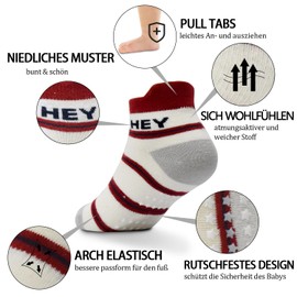 ELUTONG Children's Stopper Socks, 12 Pairs, Non-Slip Socks, Children's Animal Motifs Socks for 1-7 Years, Boys, #1 Shark, 3 - 5 years