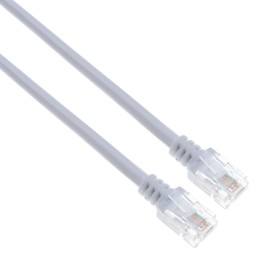 Keple ADSL 2+ High Speed Broadband Cable RJ11 to RJ11 0.5m Modem Cable for Router, Modem, Landline - Compatible with BT Microfilter - White