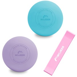 Massage Ball, Myofascial Release, Trigger Point, Muscle Care, Shoulder, Back, Foot for Fitness Stretching and Post-Sports Self Massage (Purple x Navy Blue)