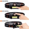 Q5 + COB LED Headlamp with Dual-Beam Lighting, Adjustable Tilt