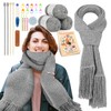 Reessy Knitting Kits for Beginners Adults, Scarve Knitting Starter Kit
