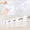 Tititex No Hooks Snap in Liner Aesthetic Blooming White Flowers