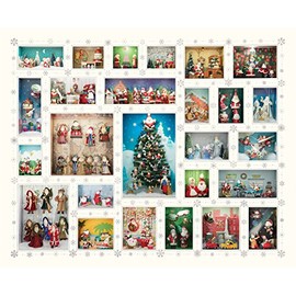 Springbok Puzzles - Santa's World - 1000 Piece Jigsaw Puzzle - Large 30 Inches by 24 Inches Puzzle - Made in USA - Unique Cut Interlocking Pieces