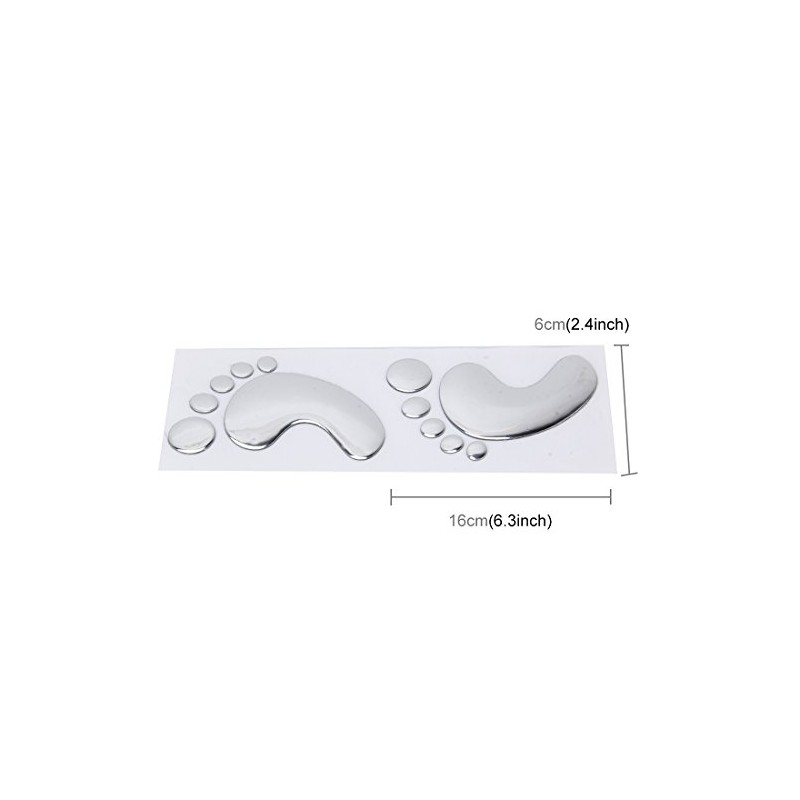 3D Car Sticker Baby Footprints